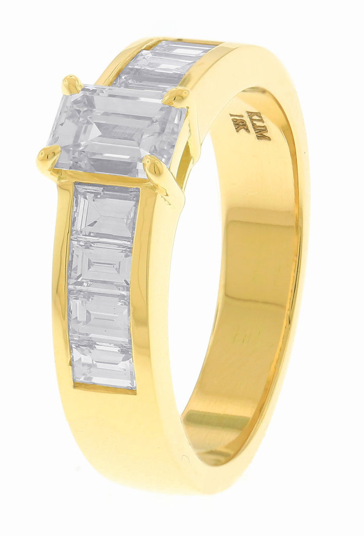 18kt Yellow Gold Diamond Men's Band