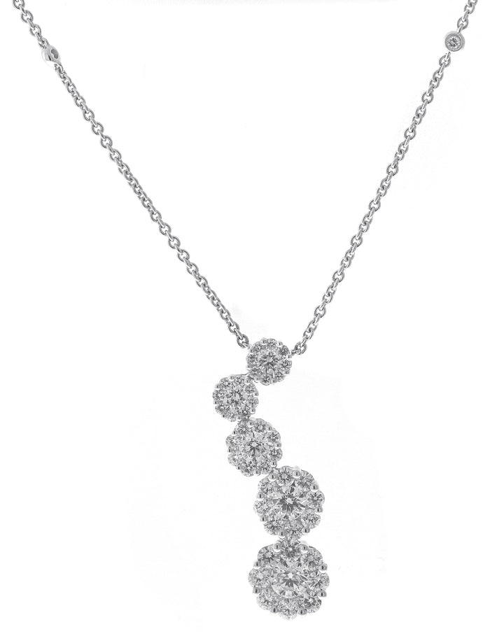 18kt White Gold Diamond Necklace