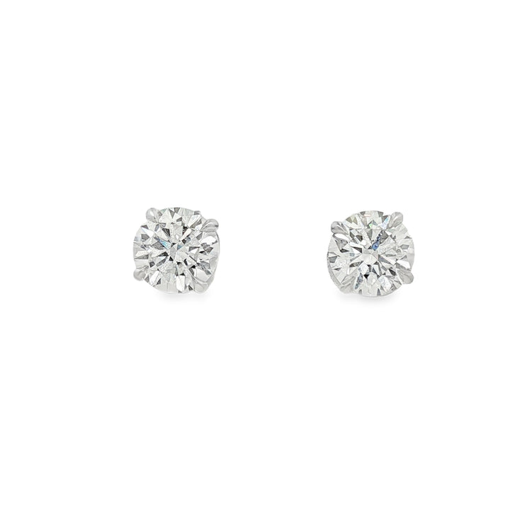 18kt White Gold Diamond Studs