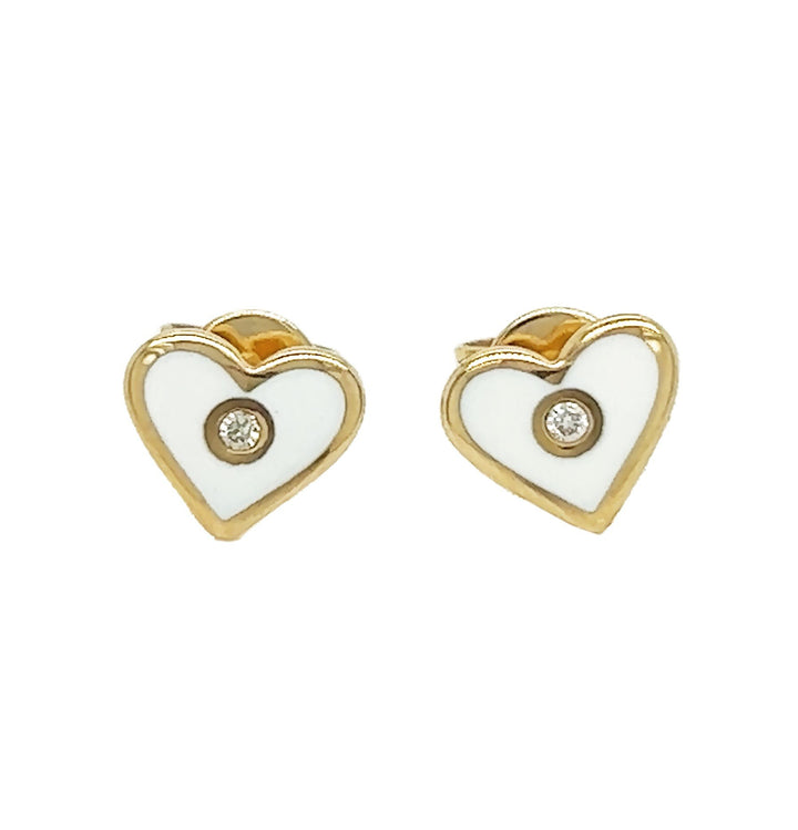 14kt Yellow Gold Diamond Earrings