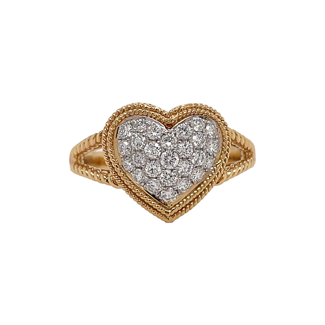 18kt Yellow Gold Diamond Ring