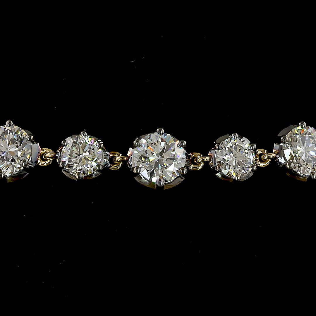 14kt Yellow Gold Lab Diamond Bracelet