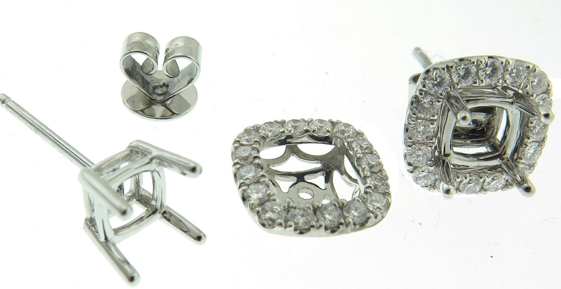 18kt White Gold Diamond Jackets