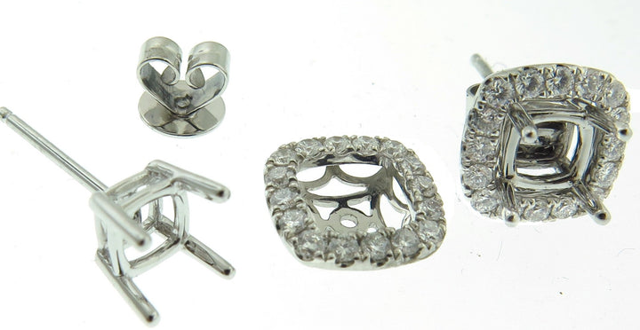 18kt White Gold Diamond Jackets