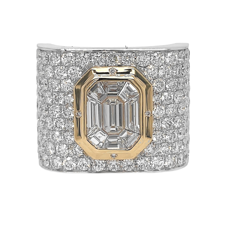 18kt White And Yellow Gold Diamond Ring