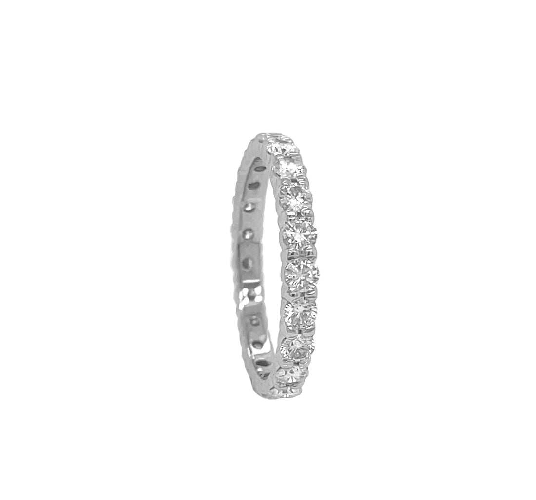 14kt White Gold Diamond Eternity Band