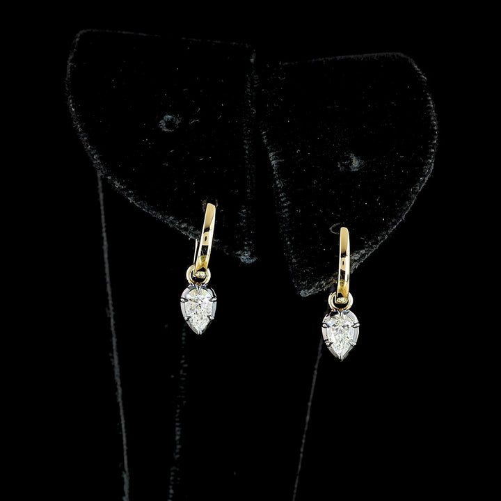 14kt Yellow Gold Lab Diamond Earring
