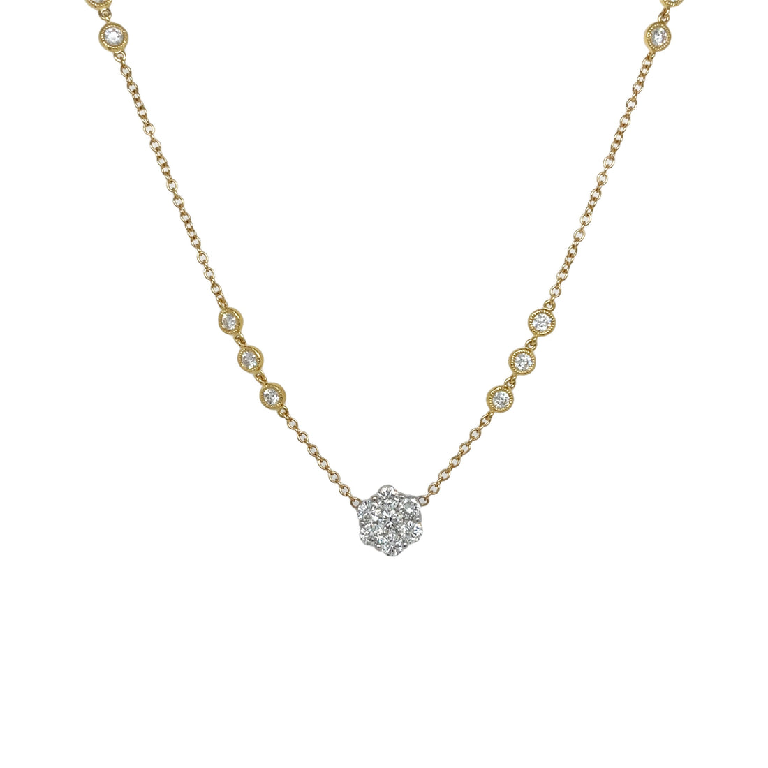 18kt Yellow Gold Diamond Pendant