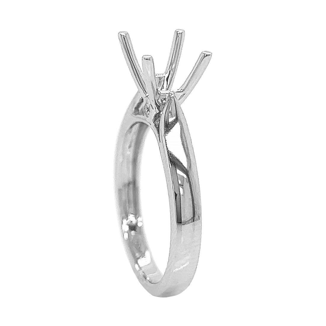 18kt White Gold Diamond Semi-mount
