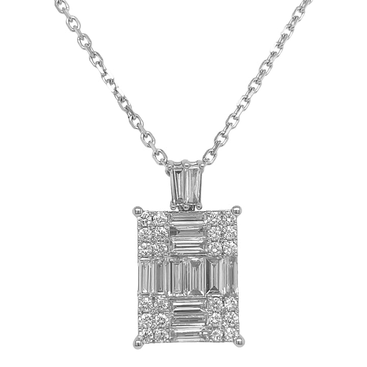 18kt White Gold Diamond Pendant