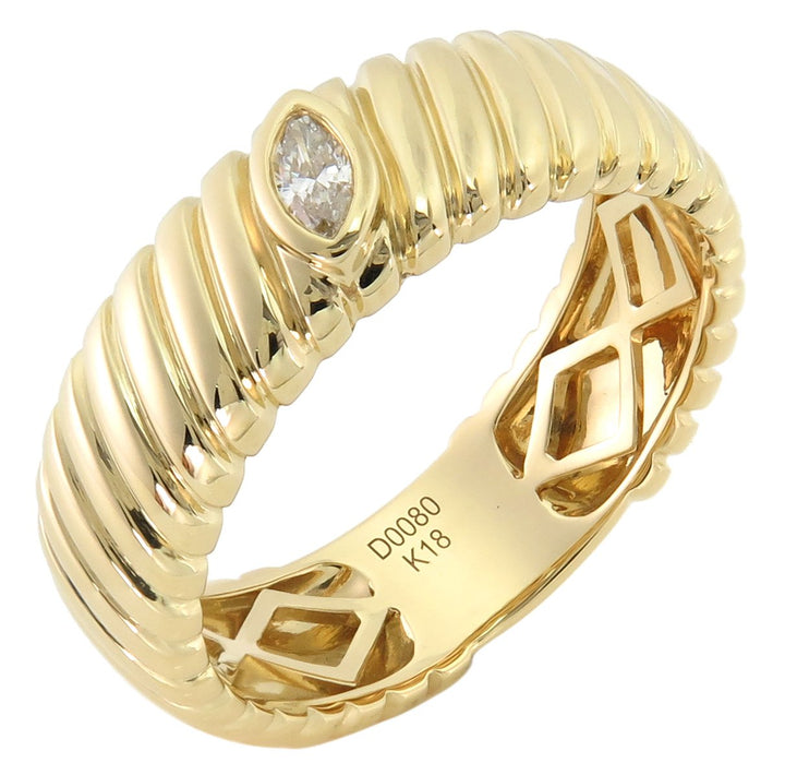 18kt Yellow Gold Diamond Band