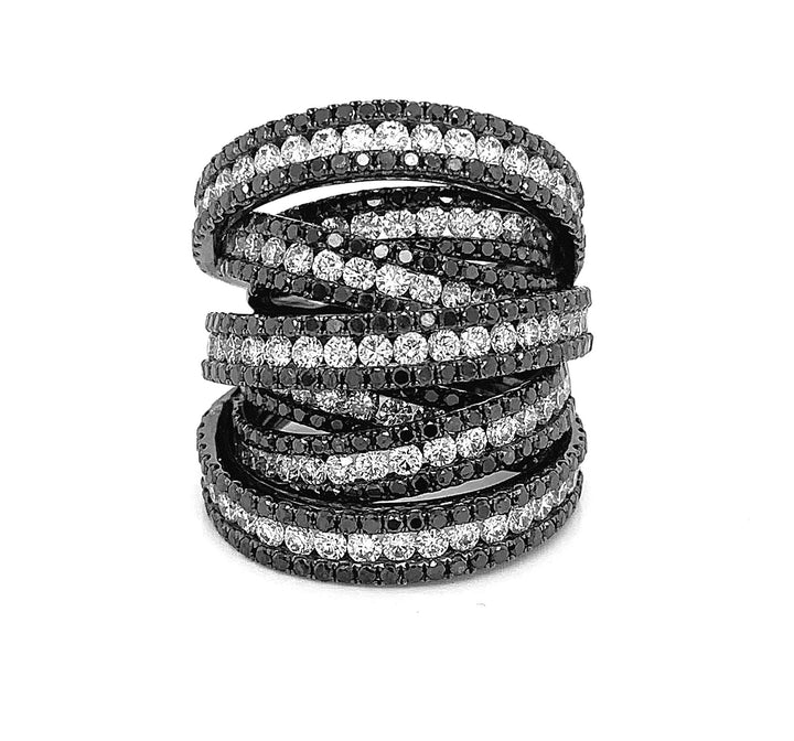 18kt Black Gold Diamond Ring