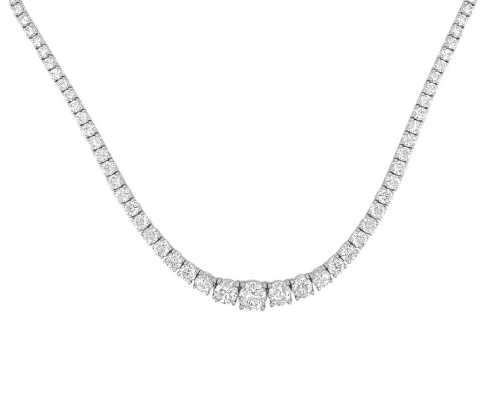 18kt White Gold Diamond Necklace