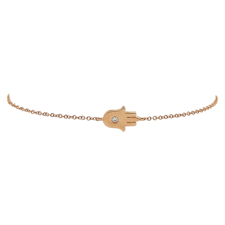14kt Rose Gold Diamond Bracelet
