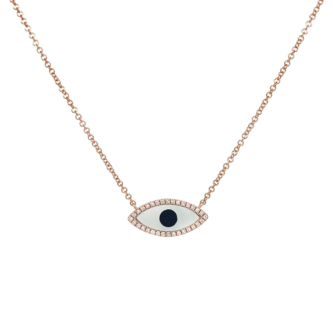 14kt Rose Gold Diamond Pendant