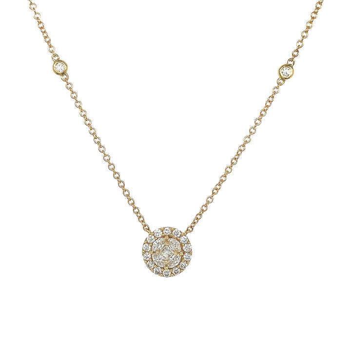 18kt Yellow Gold Diamond Pendant