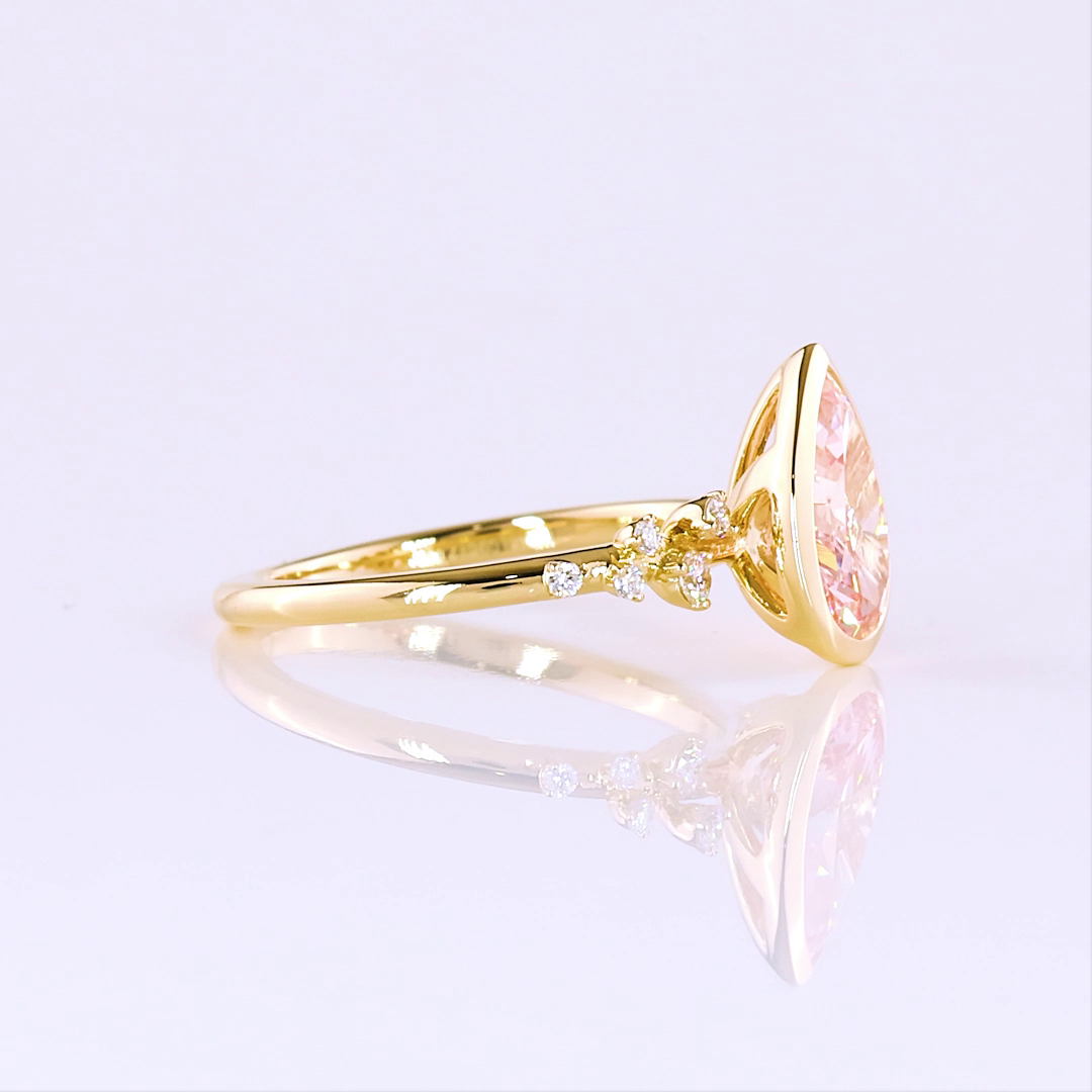 14kt Yellow Gold Lab Diamond Ring