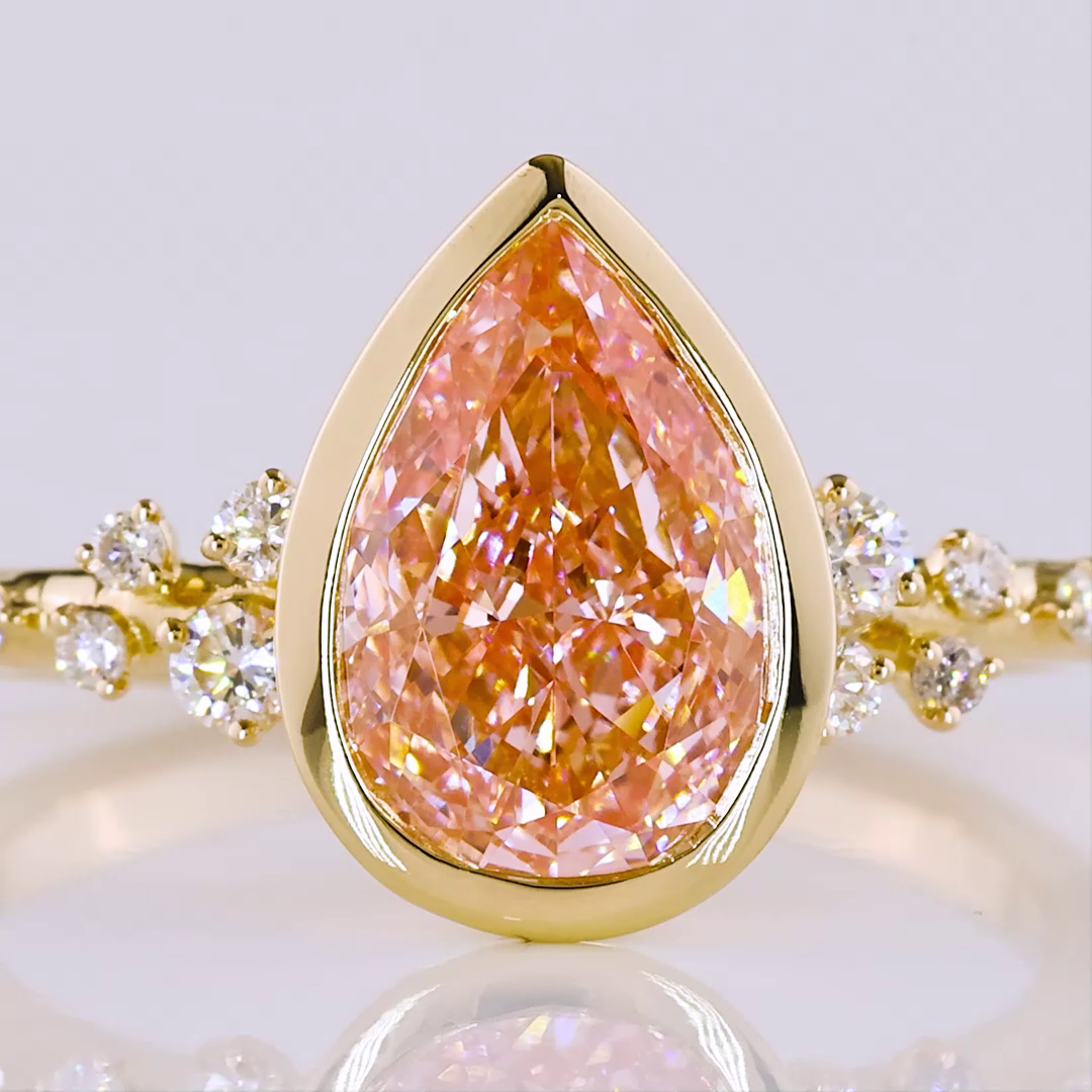 14kt Yellow Gold Lab Diamond Ring