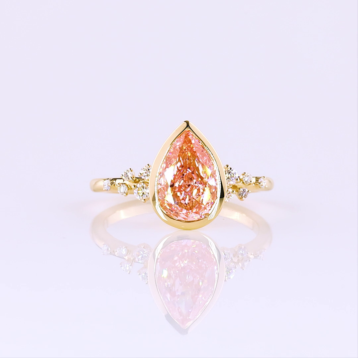 14kt Yellow Gold Lab Diamond Ring