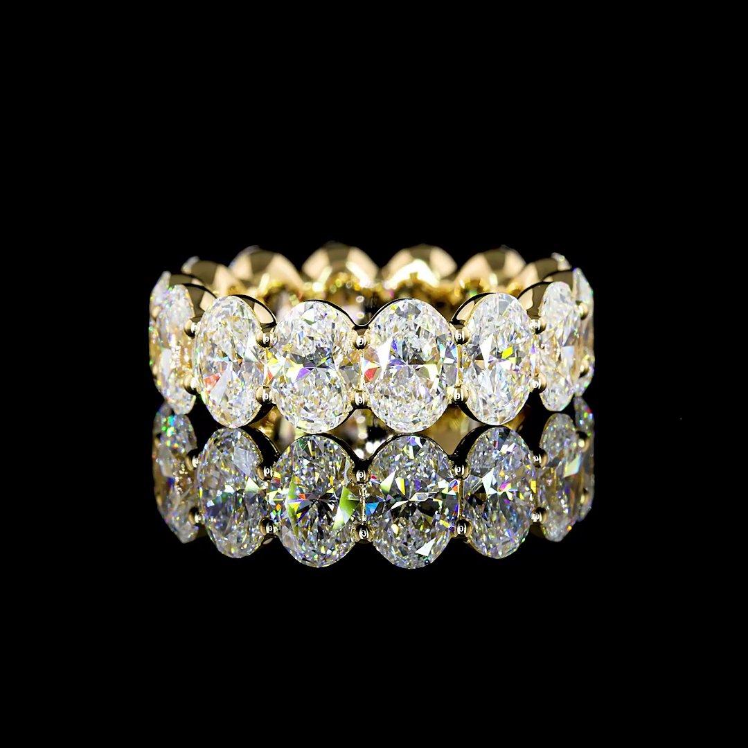 14kt Yellow Gold Lab Diamond Eternity Band