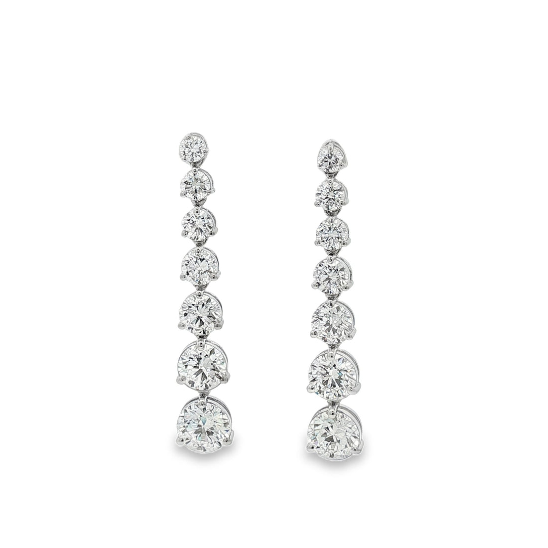 14kt White Gold Lab Diamond Earrings
