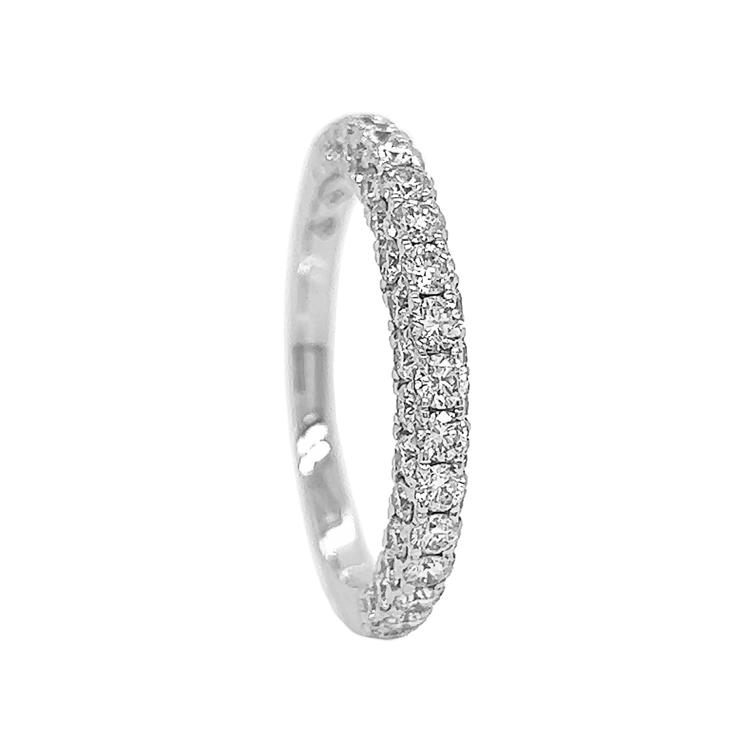 18kt White Gold Diamond Band