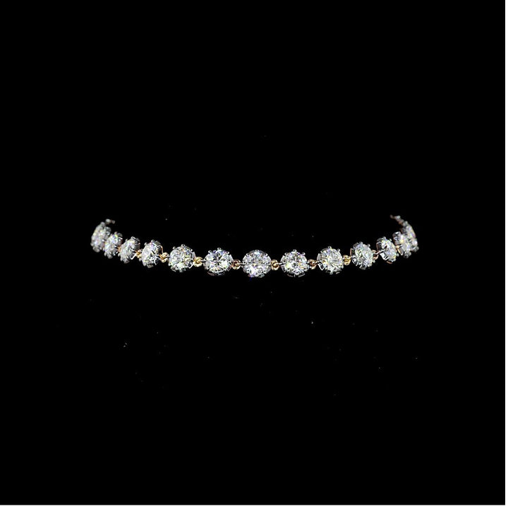 14kt Yellow and Black Gold Lab Diamond Bracelet