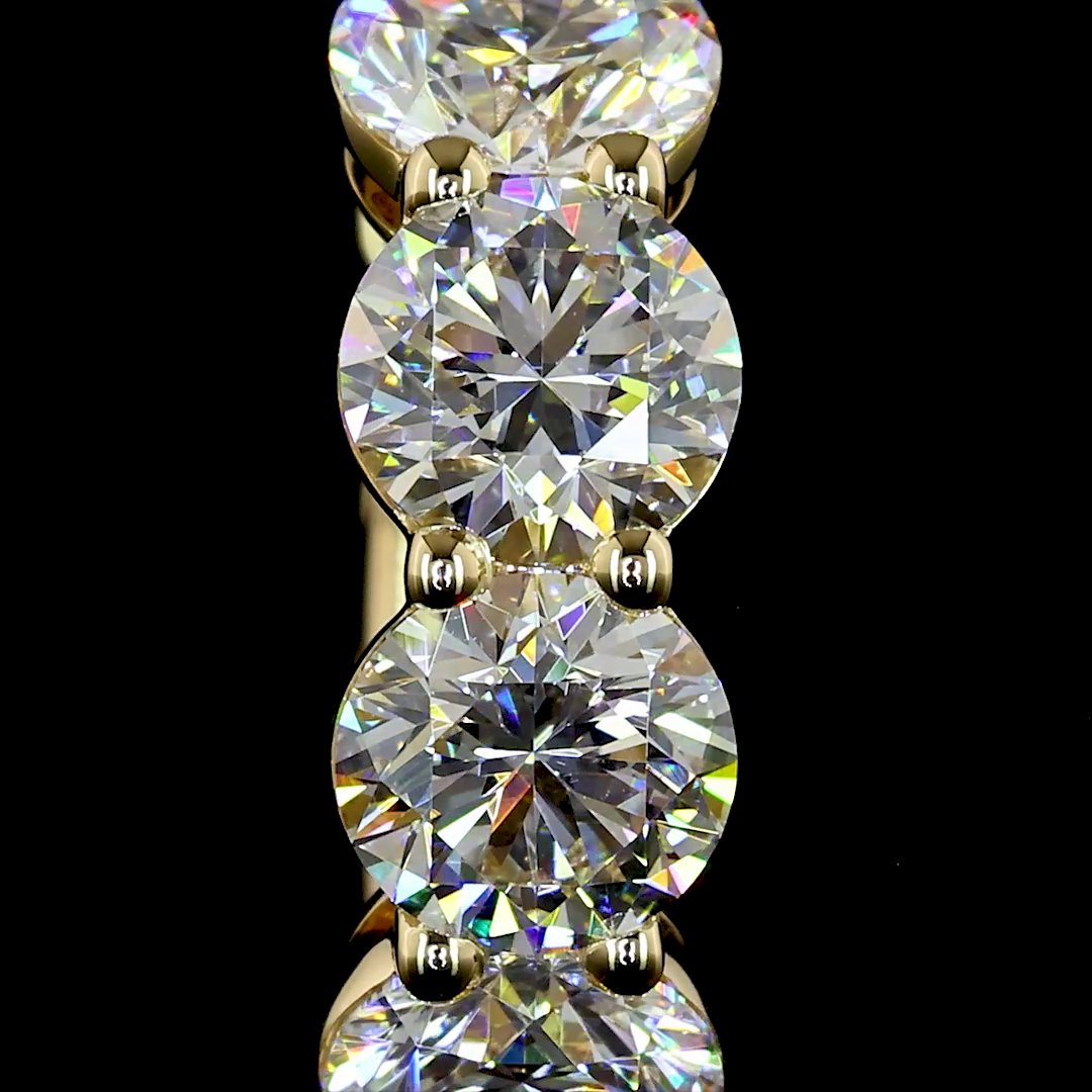 18kt Yellow Gold Diamond Huggie Earring