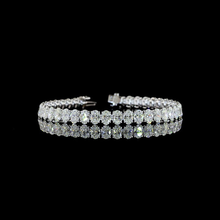 14kt White Gold Lab Diamond Tennis Bracelet