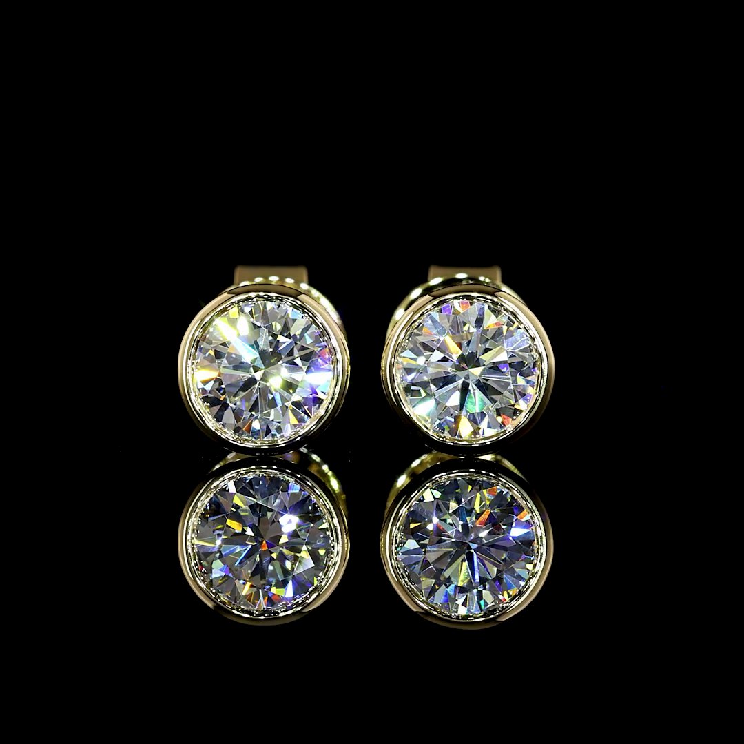 14kt Yellow Gold Lab Diamond Studs