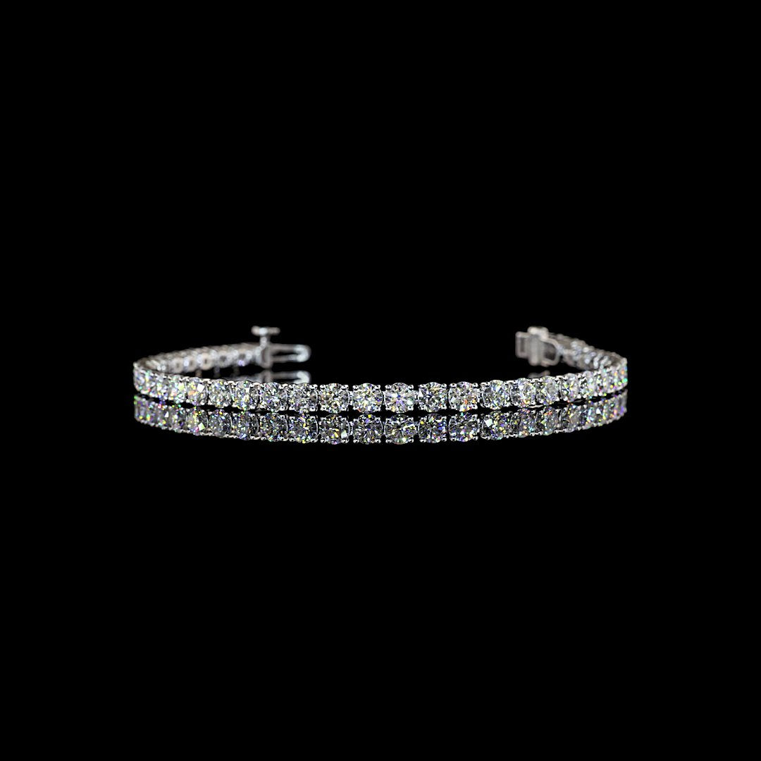 14kt White Gold Lab Diamond Tennis Bracelet