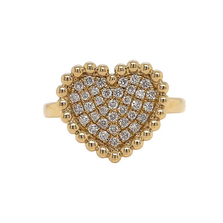 18kt Yellow Gold Diamond Ring