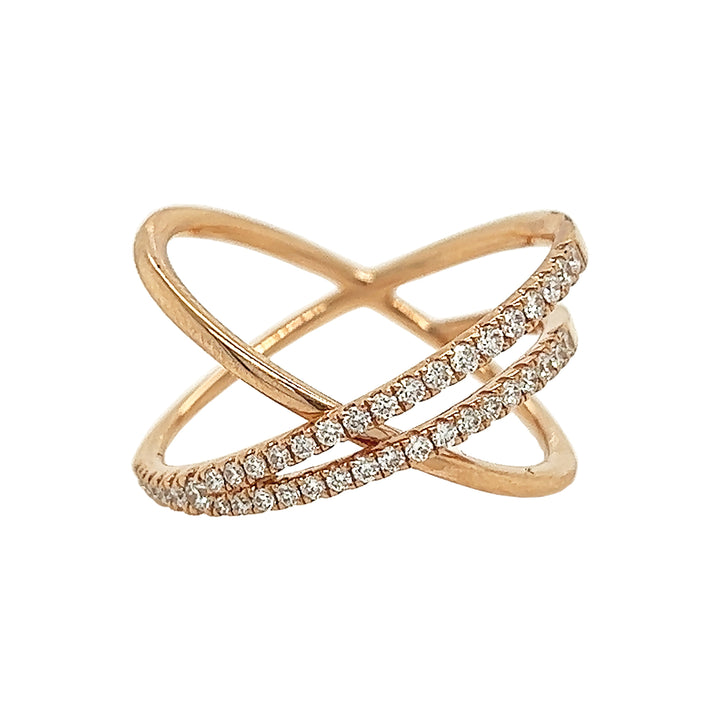18kt Rose Gold Diamond Ring