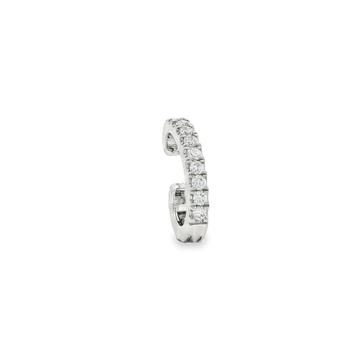18kt White Gold Diamond Cuff Earring