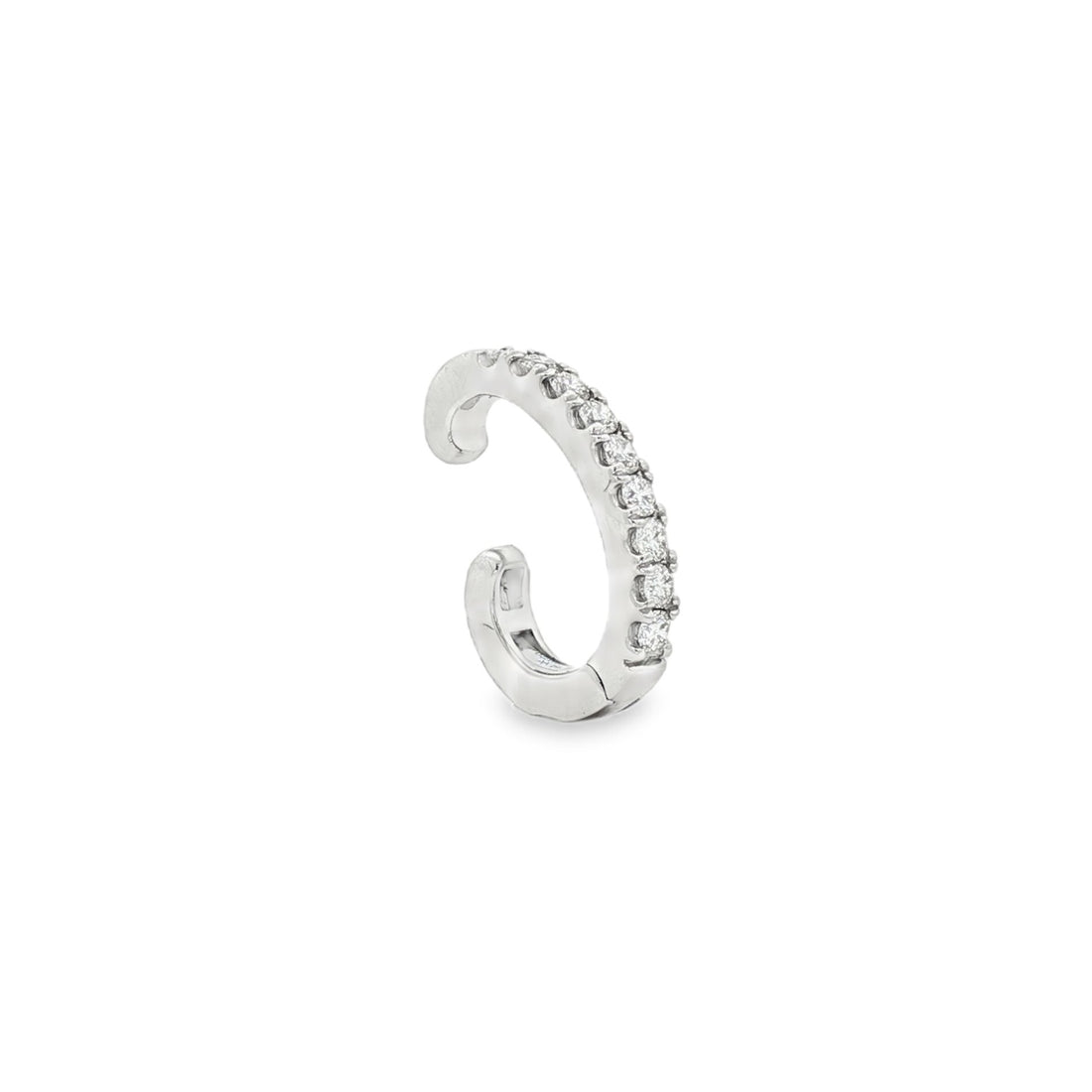 18kt White Gold Diamond Cuff Earring