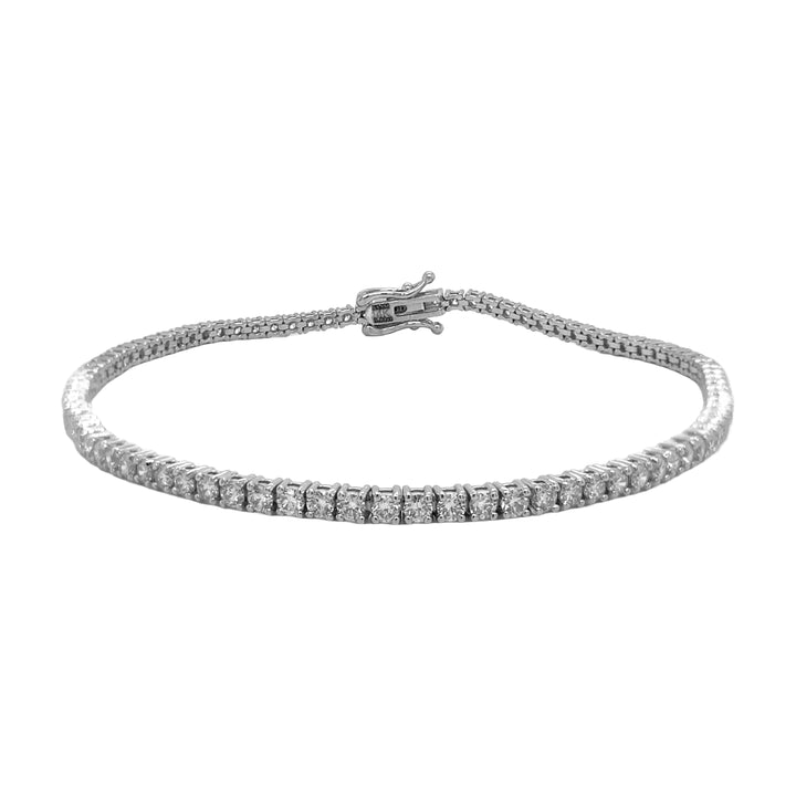 14kt White Gold Lab Diamond Tennis Bracelet