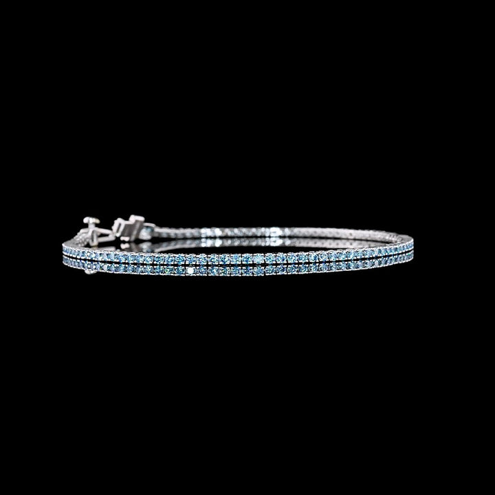 14kt White Gold Lab Diamond Tennis Bracelet