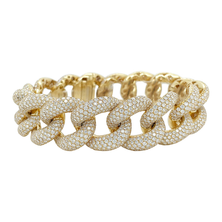 18kt Yellow Gold Diamond Bracelet