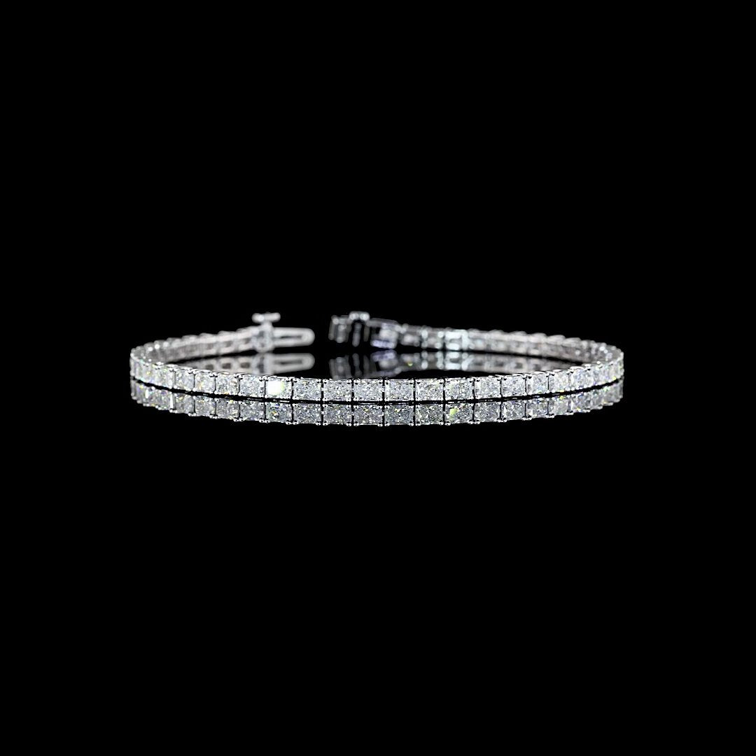 14kt White Gold Lab Diamond Tennis Bracelet