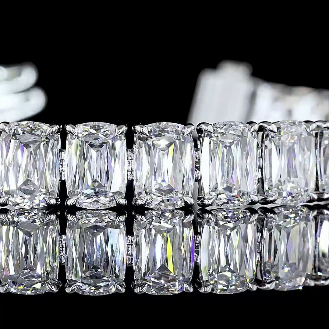 14kt White Gold Lab Diamond Tennis Bracelet