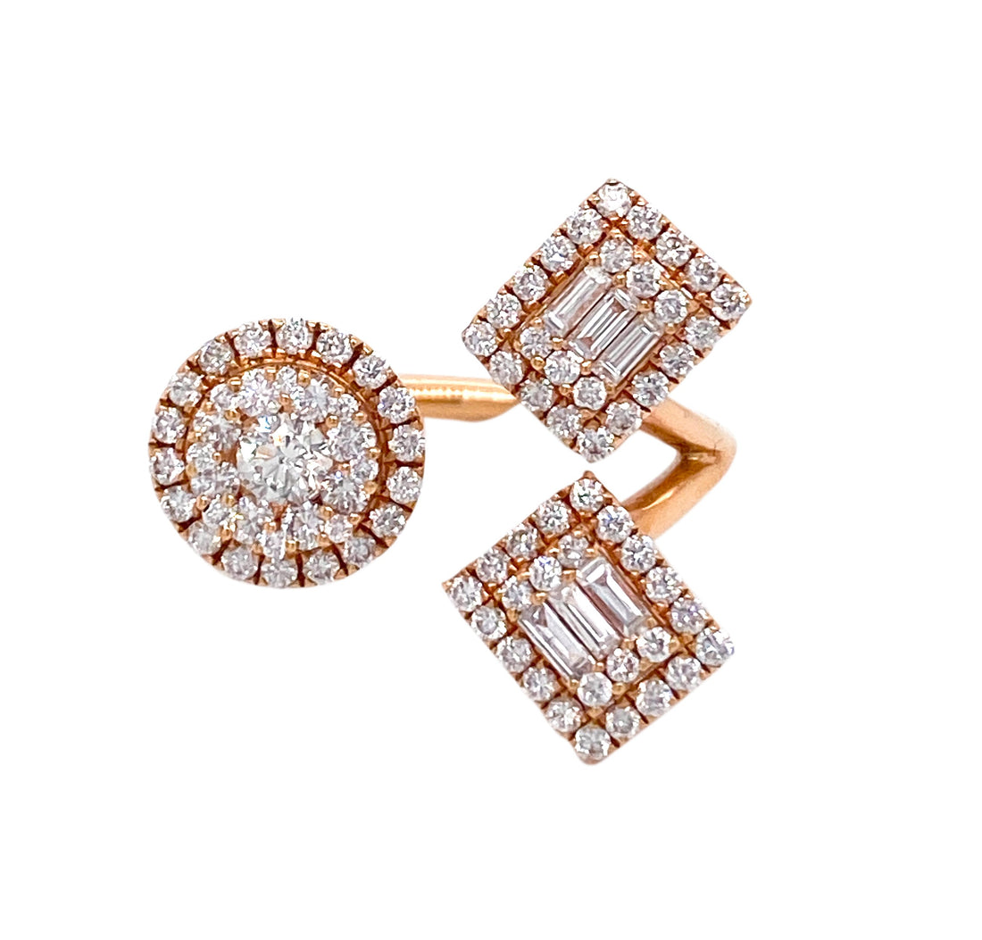 18kt Rose Gold Diamond Ring