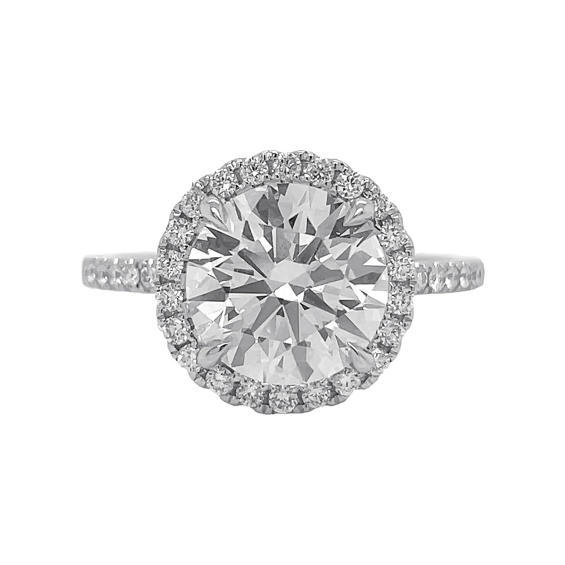 18kt White Gold Diamond Semi Mount