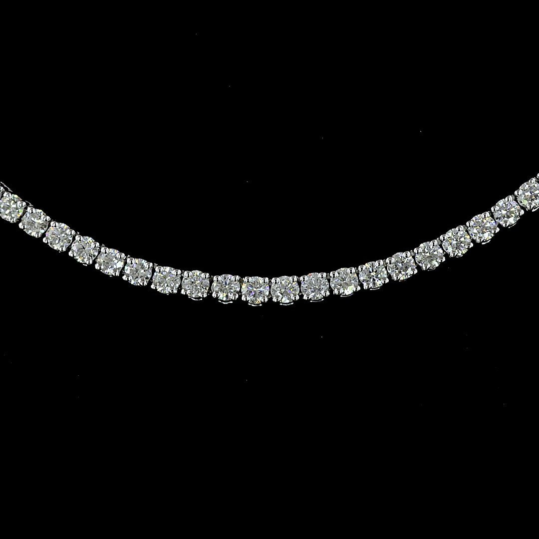 14kt White Gold Lab Diamond Tennis Necklace