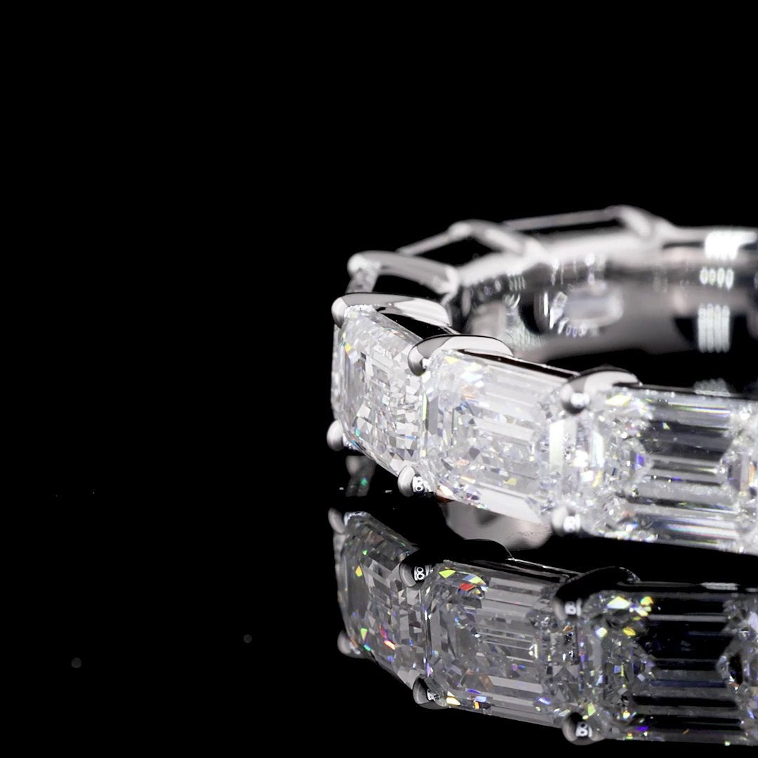 14kt White Gold Lab Diamond Wedding Band