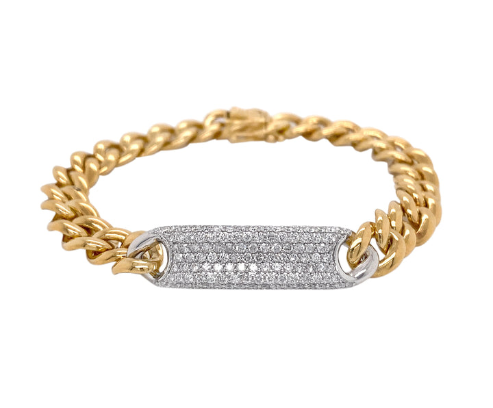 18kt Yellow Gold Diamond Bracelet