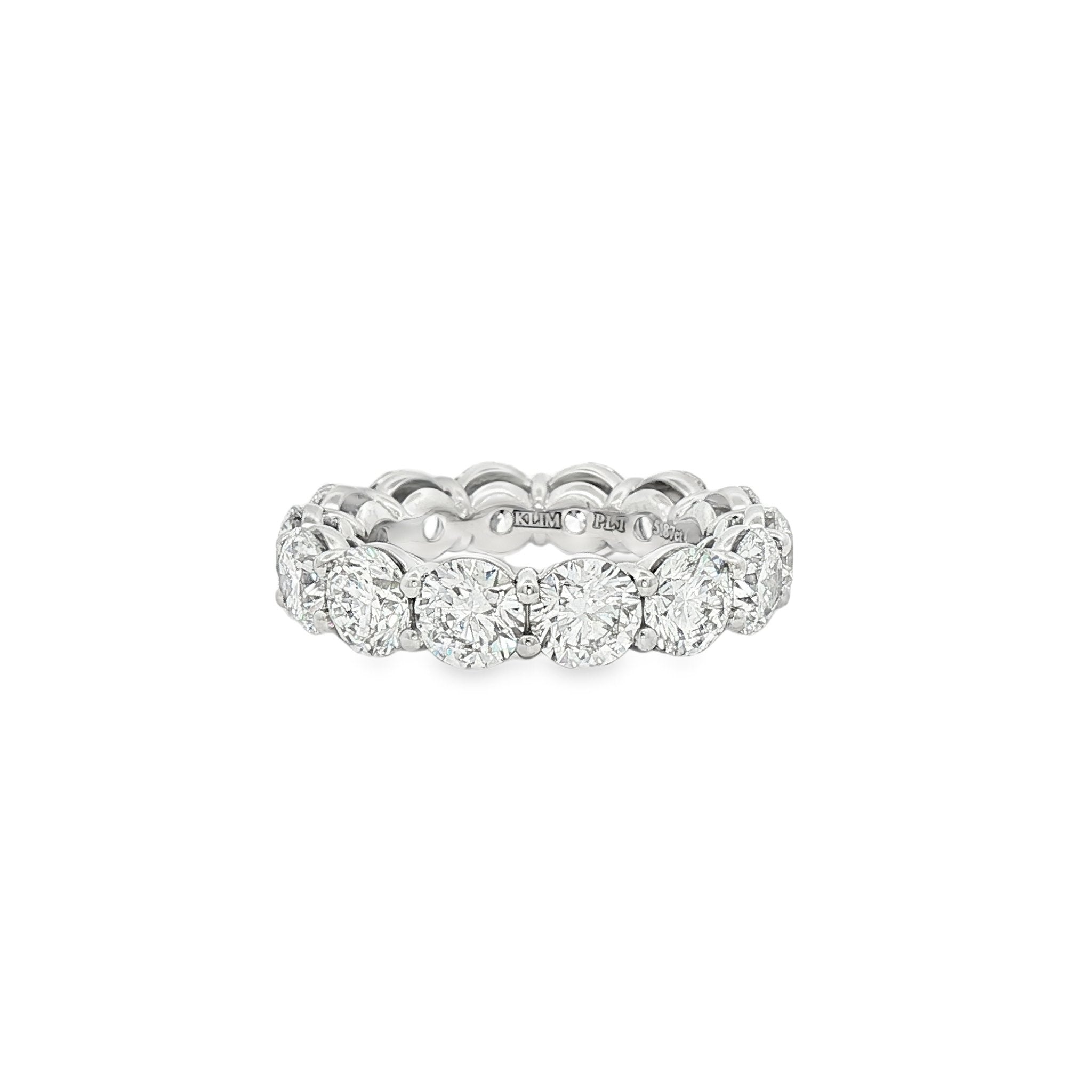 Platinum Lab Diamond Eternity Band