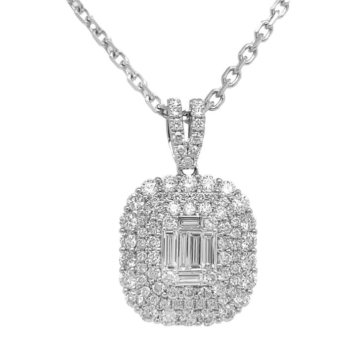 18kt White Gold Diamond Pendant