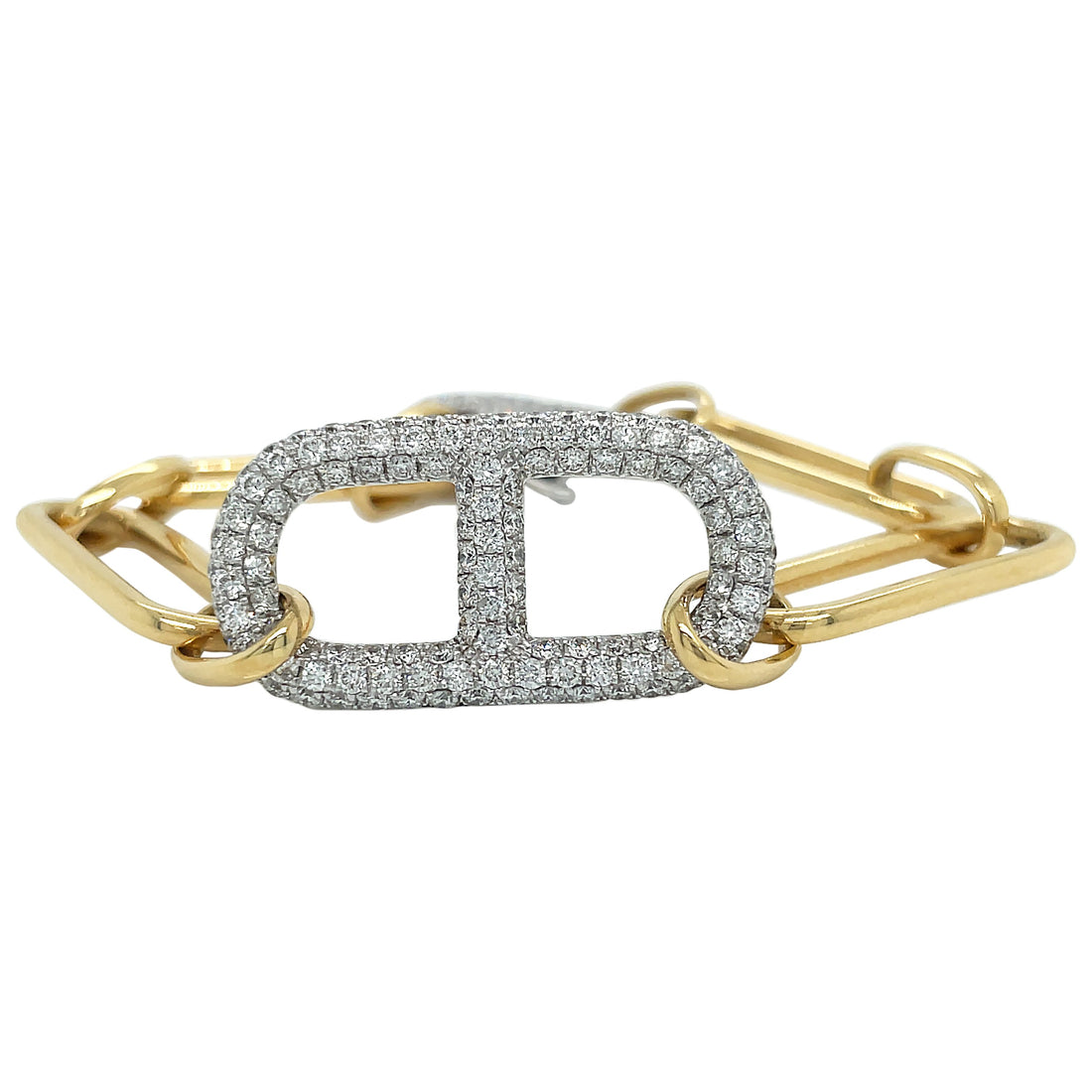 18kt Yellow And White Gold Diamond Bracelet