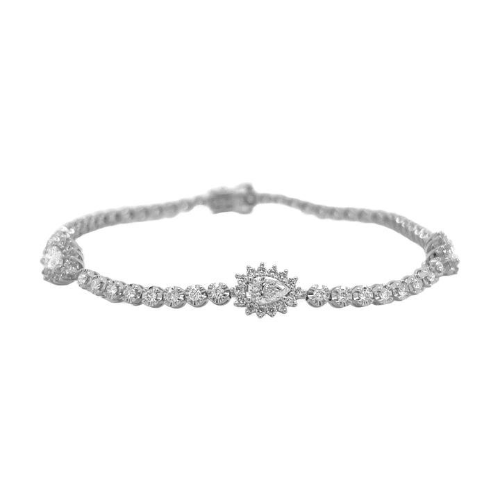 18kt White Gold Diamond Bracelet