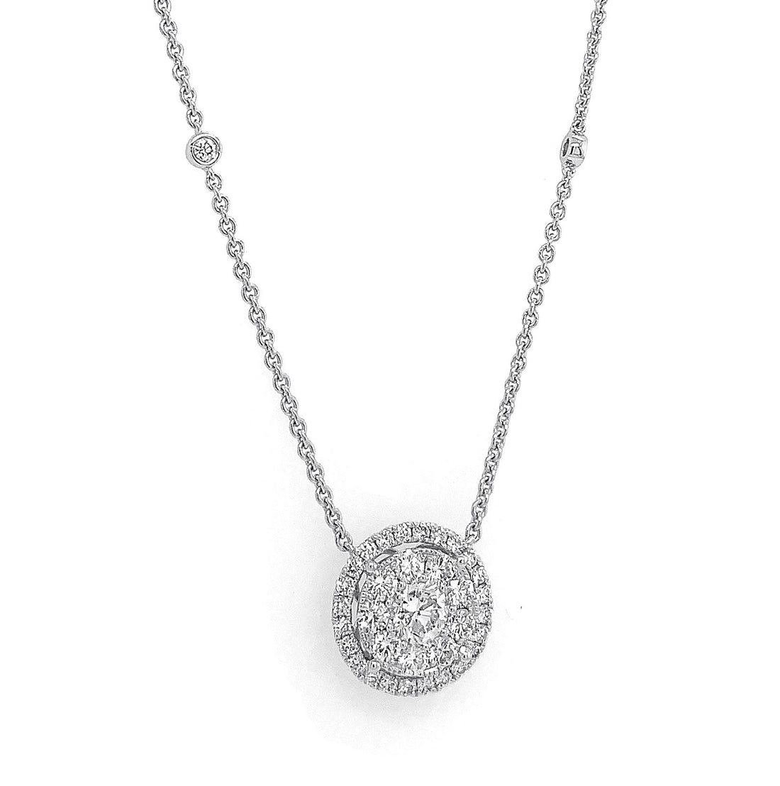 18kt White Gold Diamond Pendant